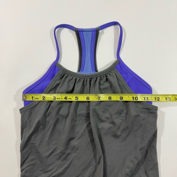 Ivivva Double Dutch Tank Top Grey Purple Size 8 - Picture 5 of 6